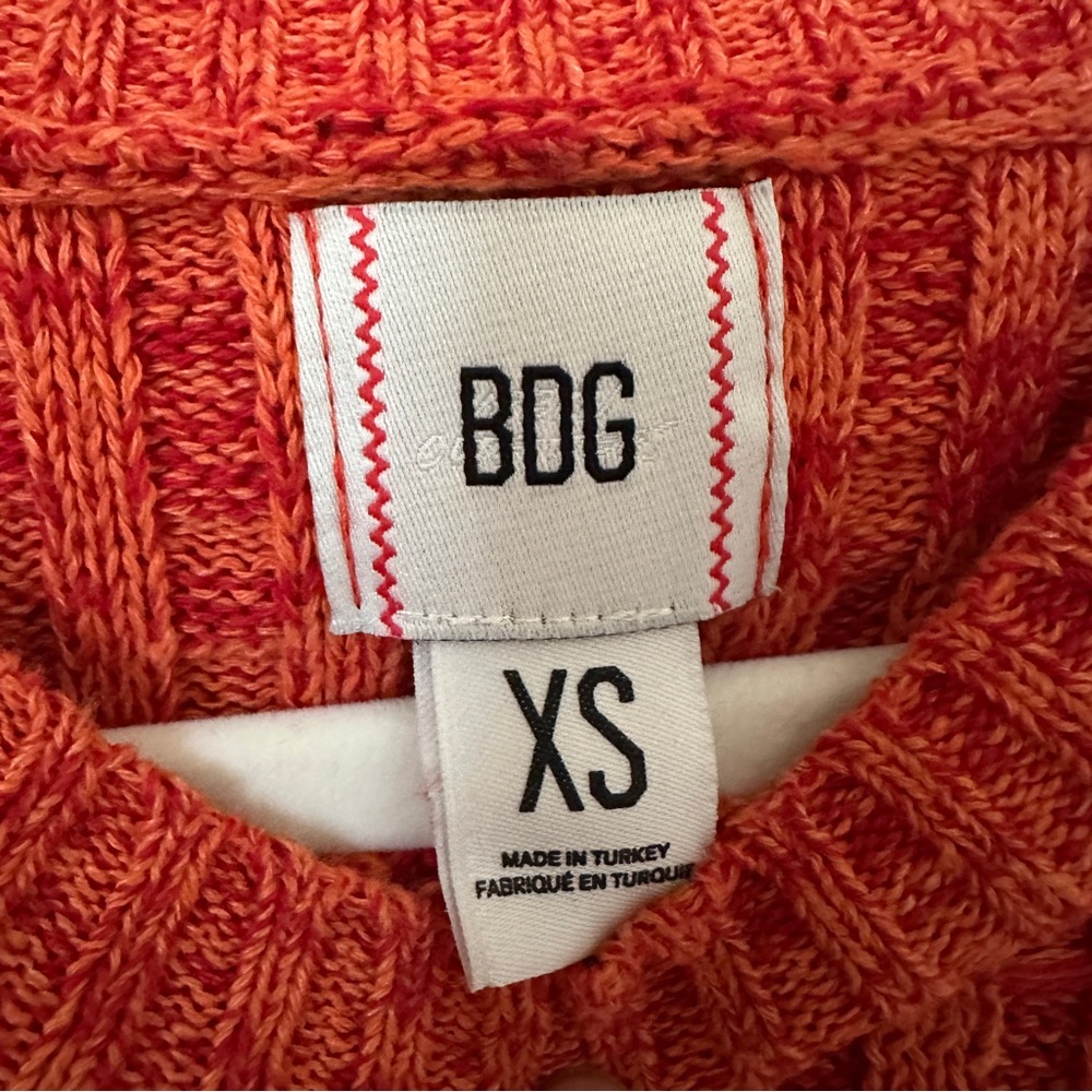 BDG Women's Textured Red Sweater